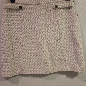 Vince Camuto Cream Textured Mini Skirt Size 10